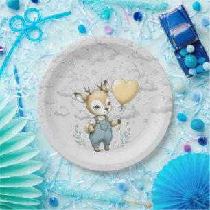 Deer Baby Shower Paper Plates