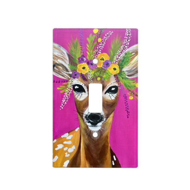 Deer Bathroom Light Switch Cover (Front)