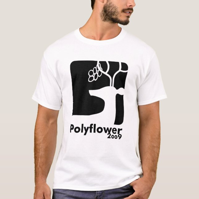 Deer Beer Black - Polyflower 2009 T-Shirt (Front)