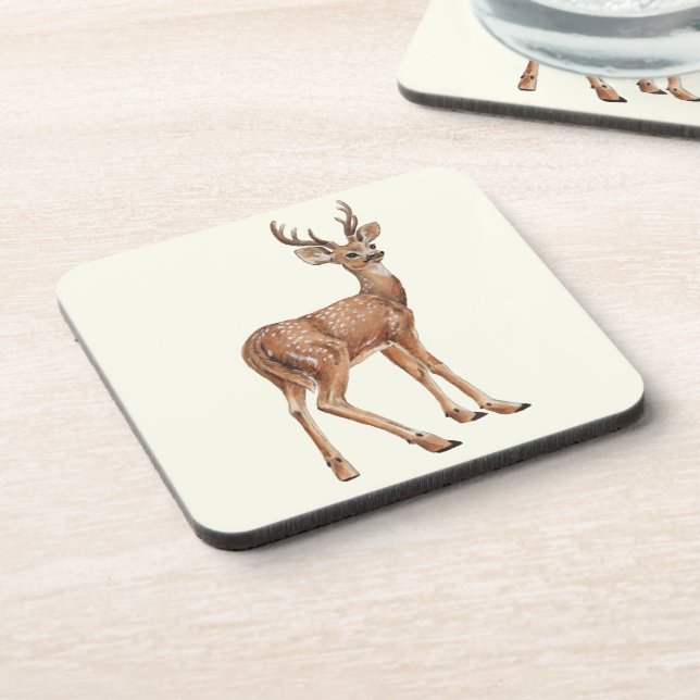 Deer Beverage Coaster (Left Side)