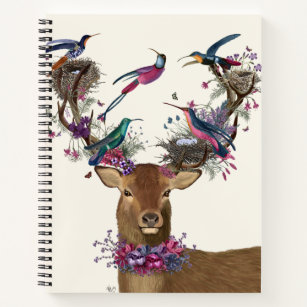 Deer Birdkeeper, Tropical Bird Nests Notebook