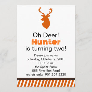 Deer Birthday Invitation