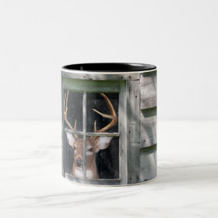 Deer Blind Two-Tone Coffee Mug