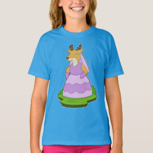Deer Bride Veil Wedding T-Shirt