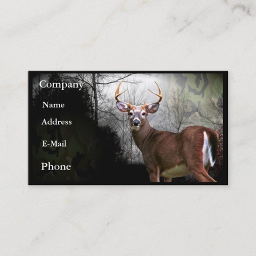 Customizable Deer Buck Business Card Customizable