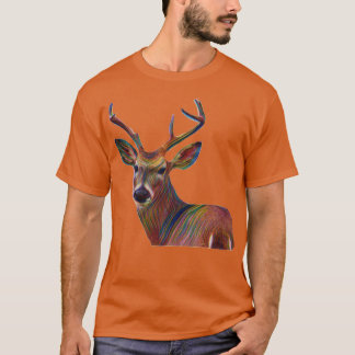 Deer Buck Head Design T-Shirt