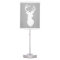 Deer Buck Hunter Nursery Lamp Gray/White Trim