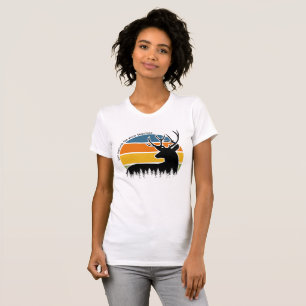 Deer Buck Let Nature Be Your Teacher Retro T-Shirt