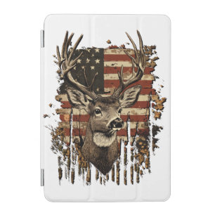 Deer, Buck Season USA Flag iPad Mini Cover