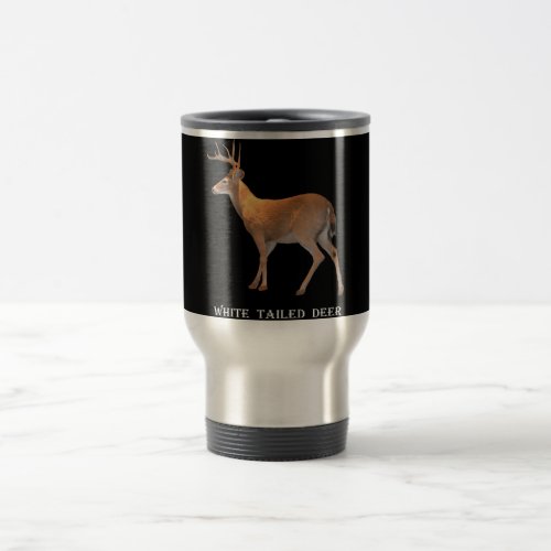 Deer Buck White_Tailed Travel Mug