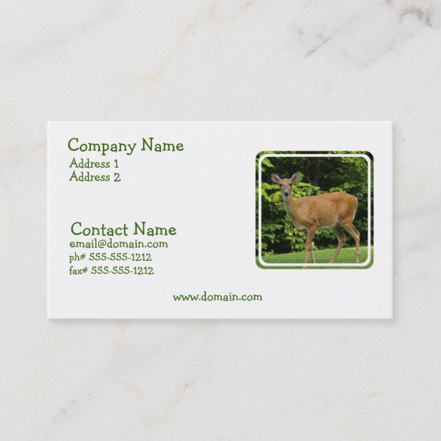 Deer Business Card (Front)