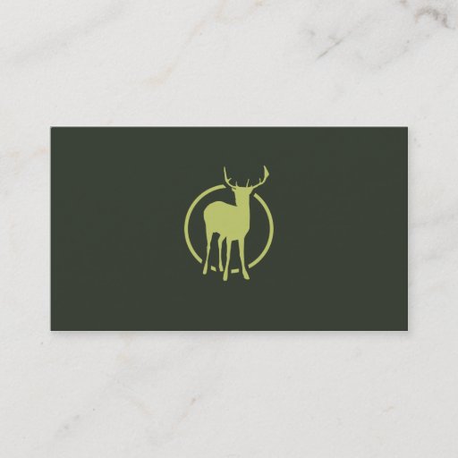 Customizable Deer business card