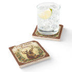 Deer Cabin Personalized with Wood Grain