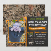 Deer Camo Hunting Birthday Invitation | Zazzle