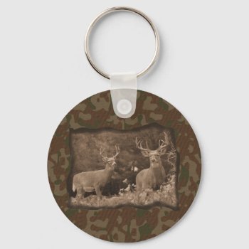 Deer Camo Keychain by forbes1954 at Zazzle