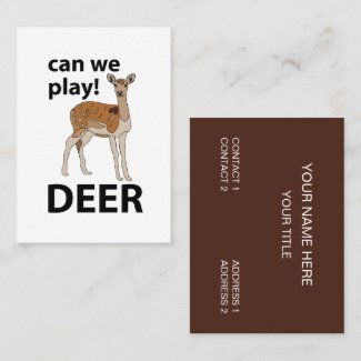 Deer Can We Play Cute Deer