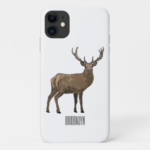 Deer cartoon illustration iPhone 11 case