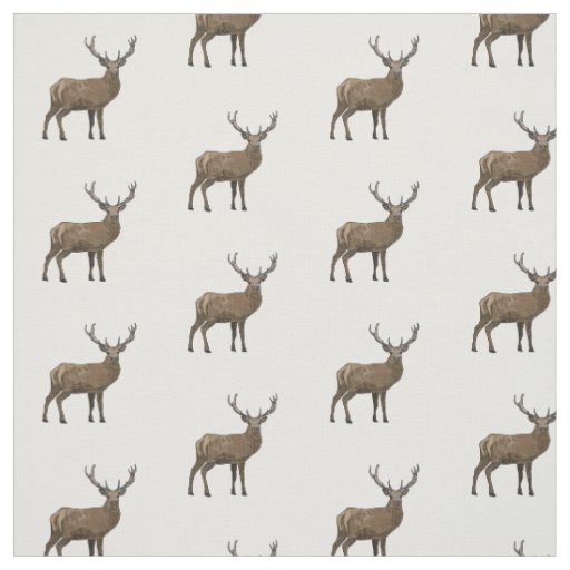 Deer cartoon illustration fabric