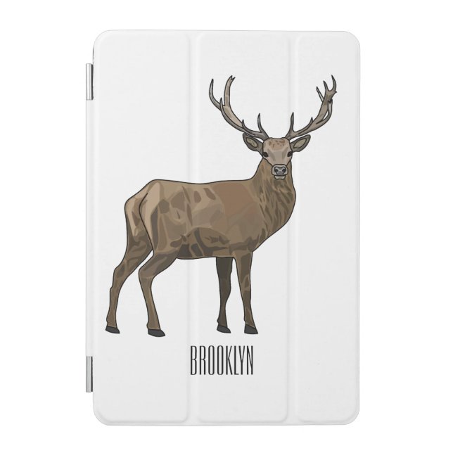 Deer cartoon illustration iPad mini cover (Front)