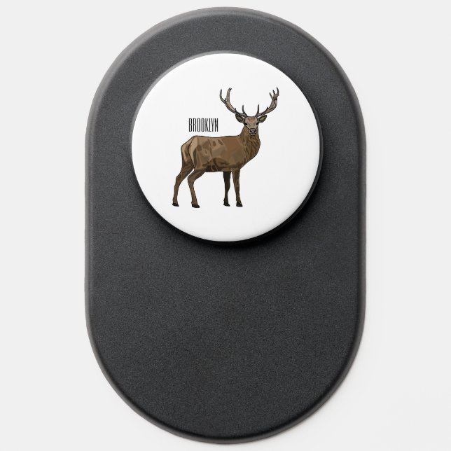 Deer cartoon illustration PopSocket (Popsocket)