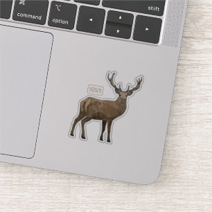 Deer cartoon illustration sticker