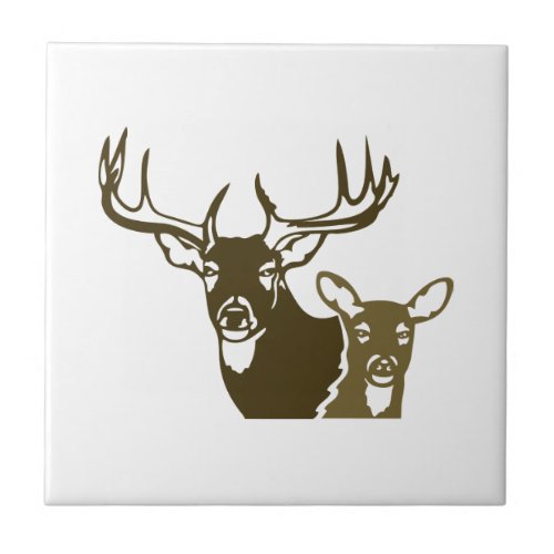 Deer Ceramic Tile