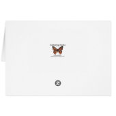 Deer Christmas Card (Back Horizontal)