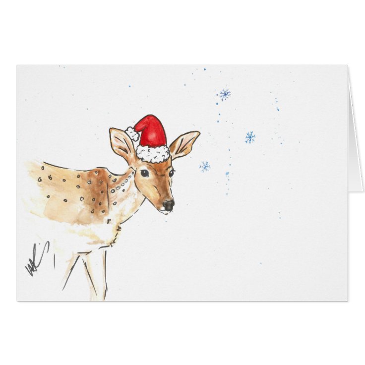 Deer Christmas Card | Zazzle