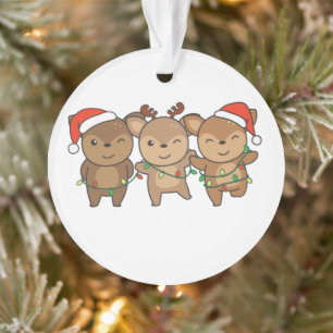 Deer Christmas Christmas Animals Cute Deer Ornamen Ornament