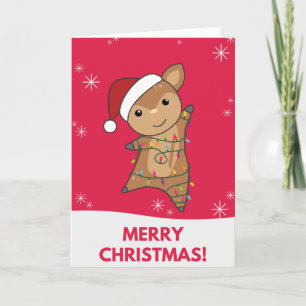 Deer Christmas Deer Winter Animals Card