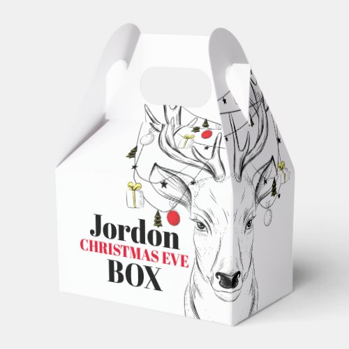 Deer Christmas Eve Personalized Box