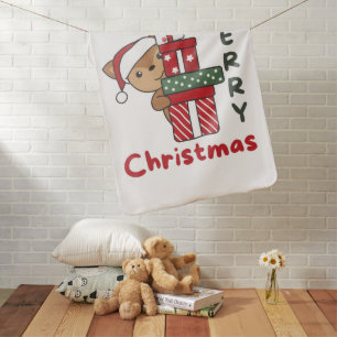 Deer Christmas Gift Winter Animals Deer Baby Blank Blanket