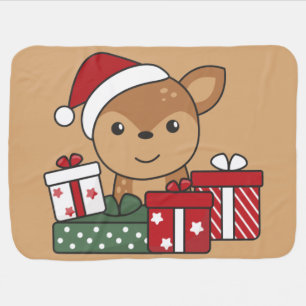 Deer Christmas Gift Winter Animals Deer Baby Blank Blanket