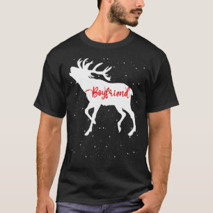 Deer Christmas Matching Family Boyfriend Pajamas C T-Shirt