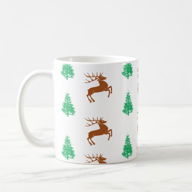 Deer Christmas mug (Left)