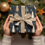 Deer Christmas | Navy Blue  Wrapping Paper<br><div class="desc">Make this holiday season truly special by wrapping your gifts in our Deer Christmas Wrapping Paper. Whether it's for family,  friends,  or colleagues,  your thoughtfulness will shine through. Order now and give your presents the perfect finishing touch!</div>