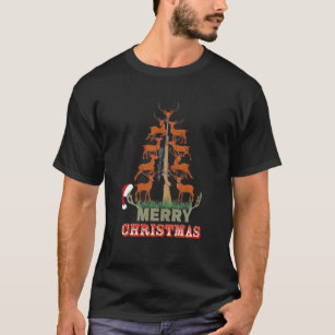 Deer Christmas Tree - Love Hunting T-Shirt
