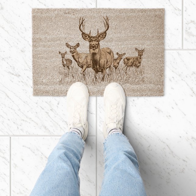 Deer coir rug  (Insitu)