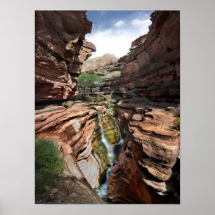 Deer Creek Narrows Waterfalls 2 - Grand Canyon Poster
