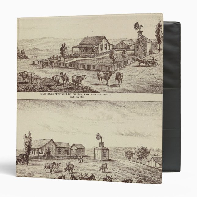 Deer Creek sheep ranches 3 Ring Binder (Front/Inside)