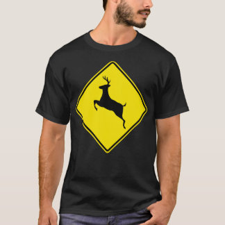 Deer Crossing Sign T-Shirt