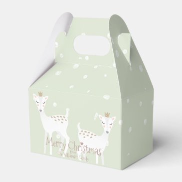 Deer - Cute Sage Green Christmas 