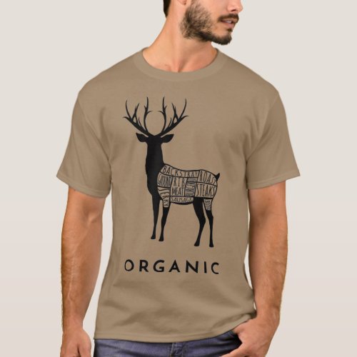 Deer Cuts Organic Hunting  for Hunters T_Shirt