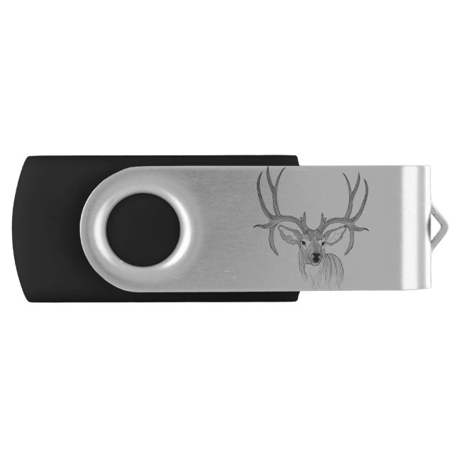 deer,deer hunting,mule deer,baby deer,white tail flash drive (Front)