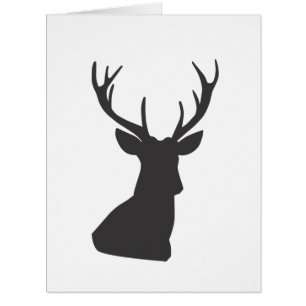 Deer Deer Silhouette Silhouette Animal Wild Postca Cards