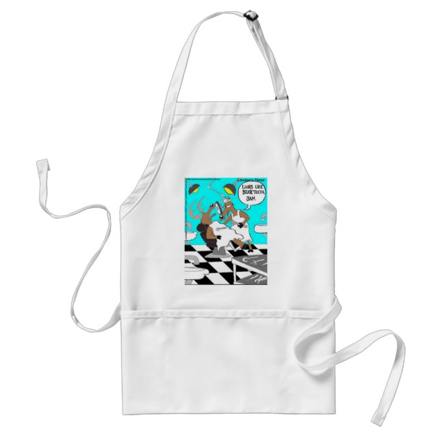 Deer Dentistry Buck Teeth Funny Cards Tees Gifts Adult Apron (Front)