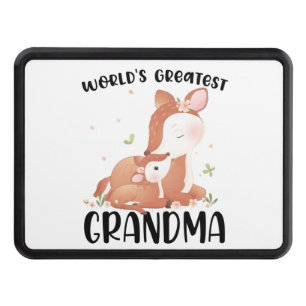 Deer Doe and Fawn World's Greatest Grandma Hitch Cover