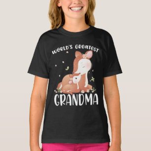Deer Doe and Fawn World's Greatest Grandma T-Shirt