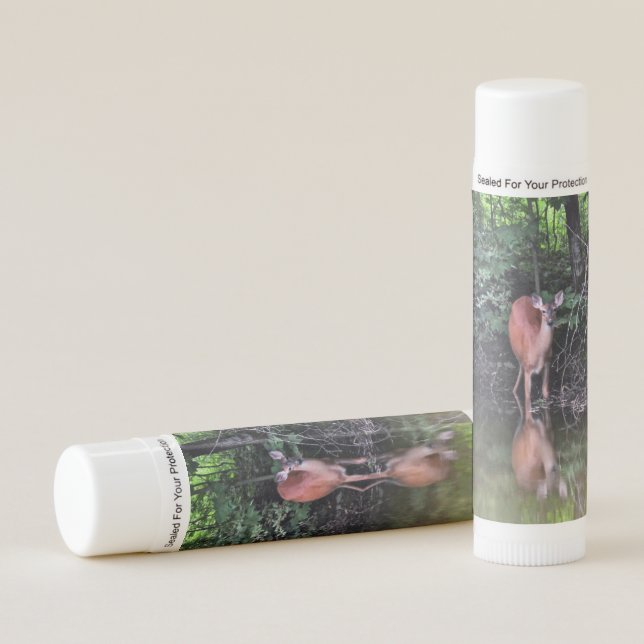 Deer Drinking at Forest Pond Lip Balm (Front)