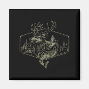 Deer Duck Fishing Hunting Solves Most Of My Proble Magnet